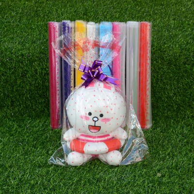 20*30cm毛绒玩具包装袋 超市促销礼品袋 透明公仔袋 娃娃包装袋