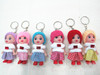 Small hat, cartoon keychain, pendant, Barbie doll with zipper, Birthday gift, wholesale