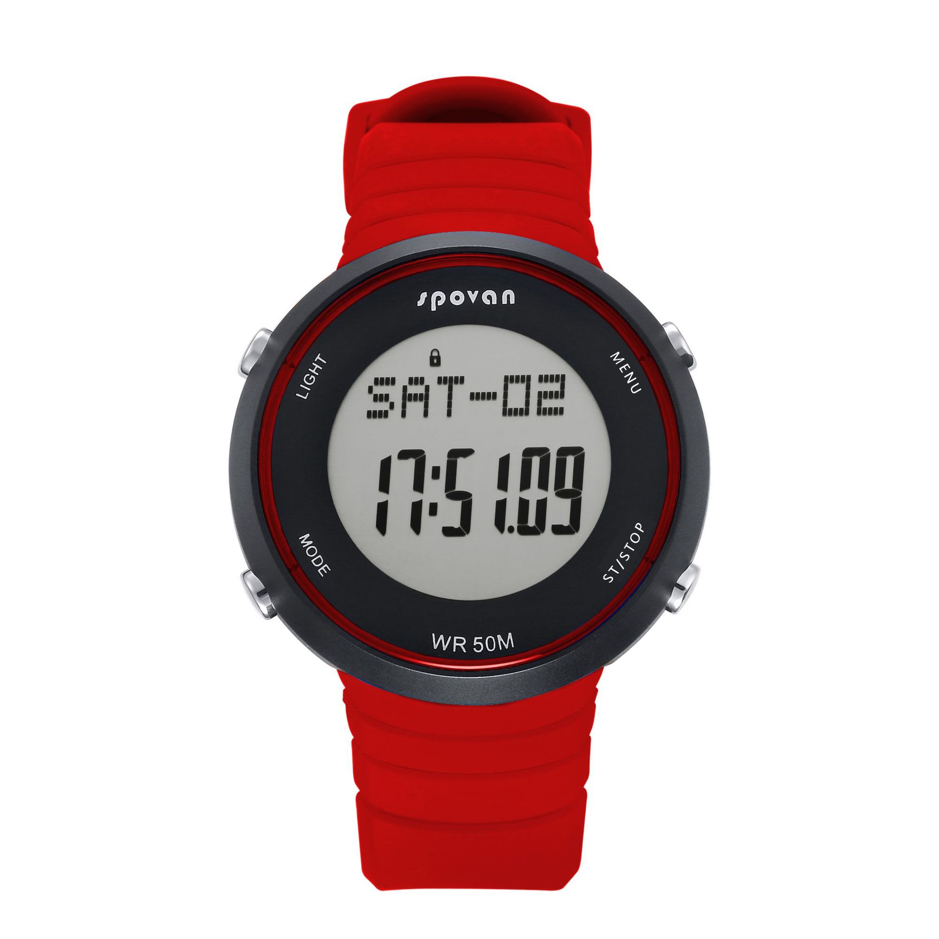 亚马逊新款spovan智能手表心率监测3D智能运动计步多功能跑步防水