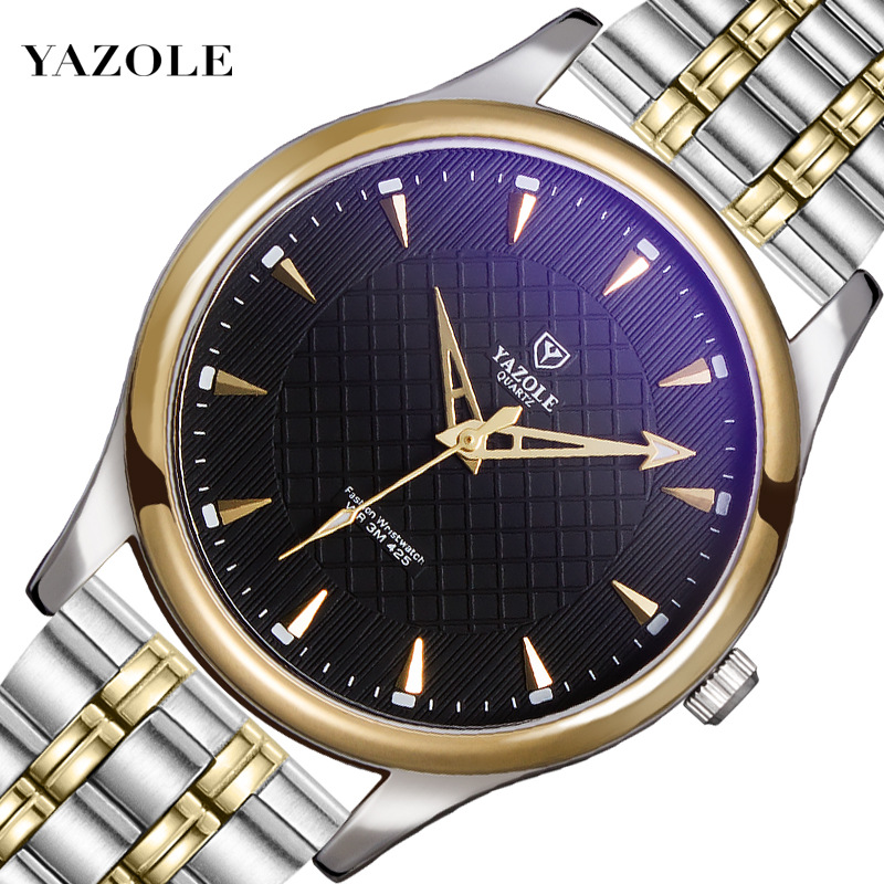 425yazole Cross-border Quartz Watch Waterproof Belt Leisure Fashion Business Watches Men Oem Customized Watch Gold