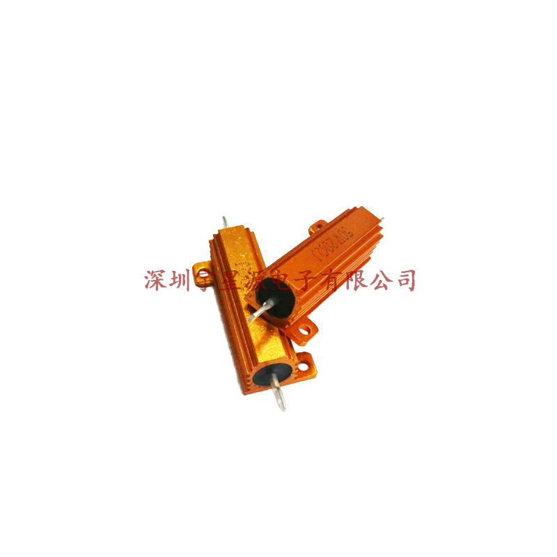 RX24-50W100RJ 黄金铝壳电阻 5% 50W 100欧姆 100R