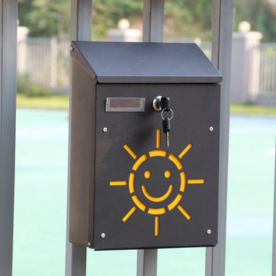 网红铁质镂空信箱欧美日韩风创意可爱意见箱信报箱经典款铁艺信箱