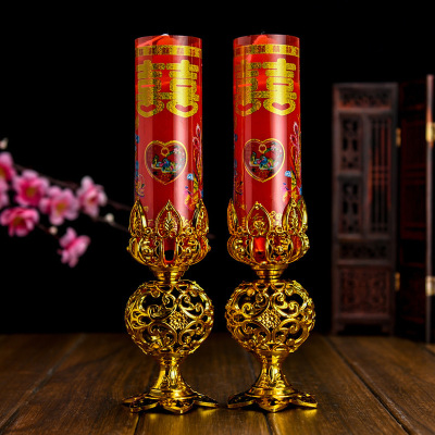 wholesale Festive supplies wedding candle a pair Large Wedding celebration marry candle Dragon Phoenix smokeless candle