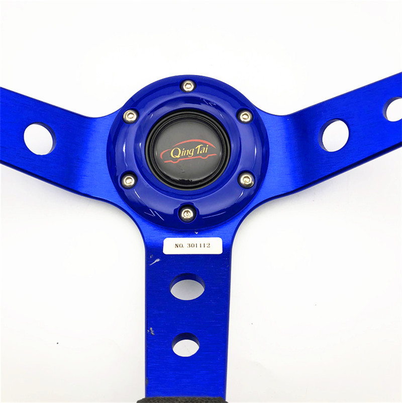 厂家直销汽车改装通用 电镀凹架 可选色 方向盘 赛车方向盘批发详情图7