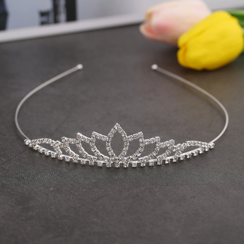 A8528 New Korean style crown headband hair accessories wholesale exquisite rhinestone love crown