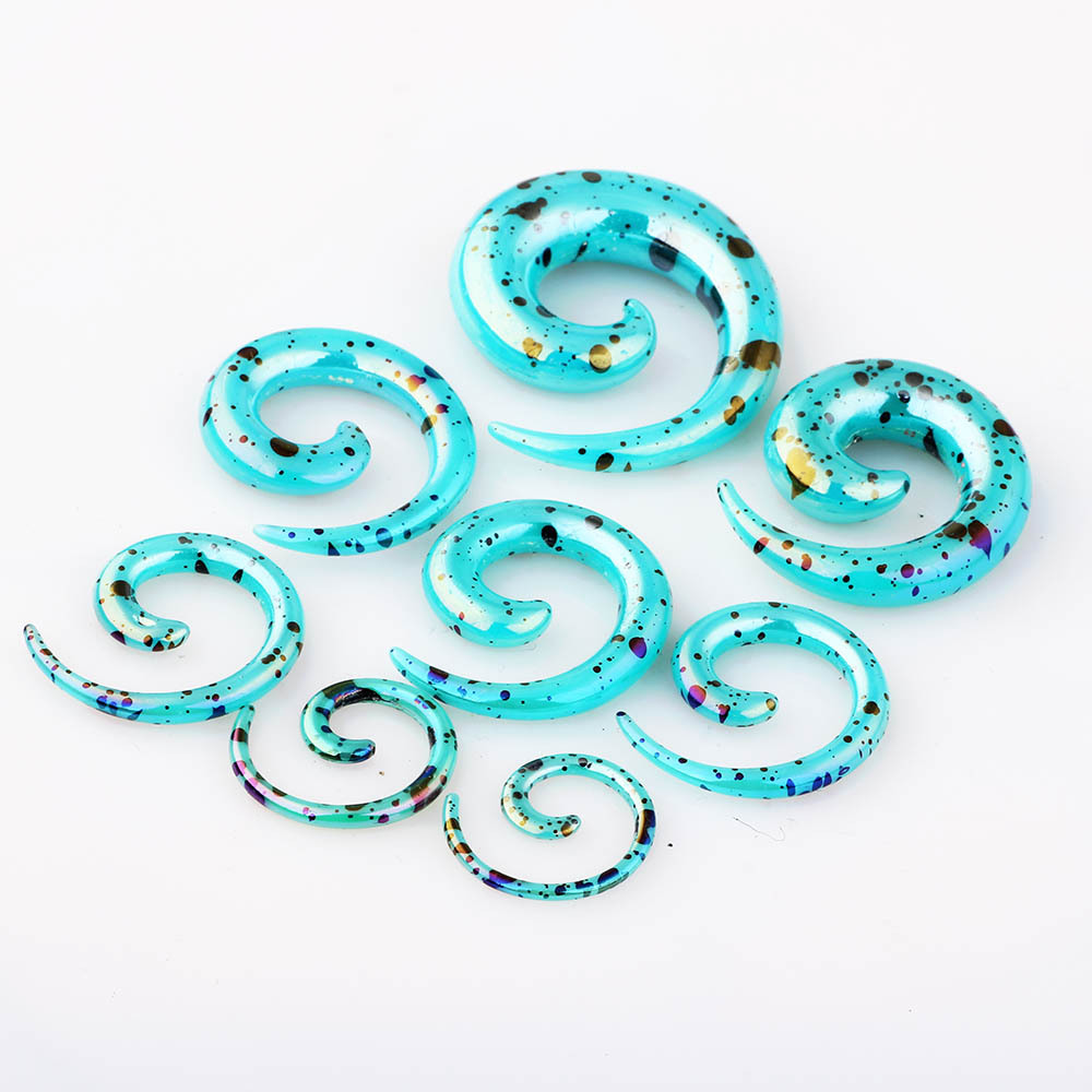 Acrylic Sharp Cone Ear Expanding Set Ear Expander Auricle Puncture Jewelry Nest Cow Cross-Border Amazon detail image 12