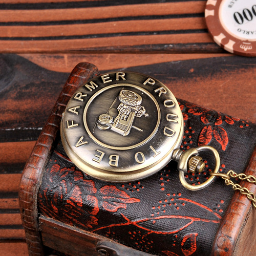 Classic Cross-border Retro Tractor Case Quartz Watch Accessory, Large Quartz Watch 9006