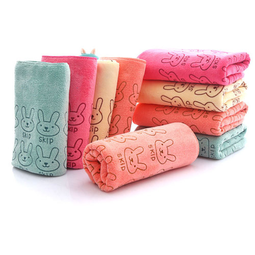 Supply of fine fiber printed advertising towels supermarket barber shop gas station gift dry hair towel absorbent towel