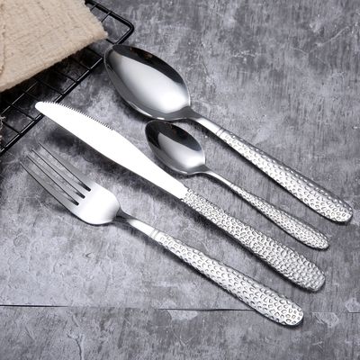 Manufactor Direct selling household 410 Stainless steel Cutlery suit Restaurant Steak knife Fork spoon Four piece suit customized