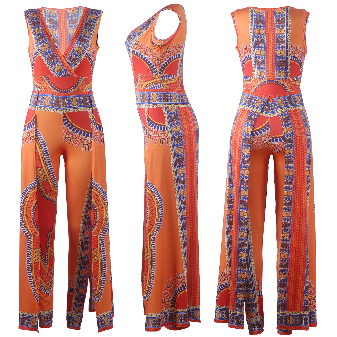 Buy Dropship Products Of African Ethnic Print Women Jumpsuit Romper