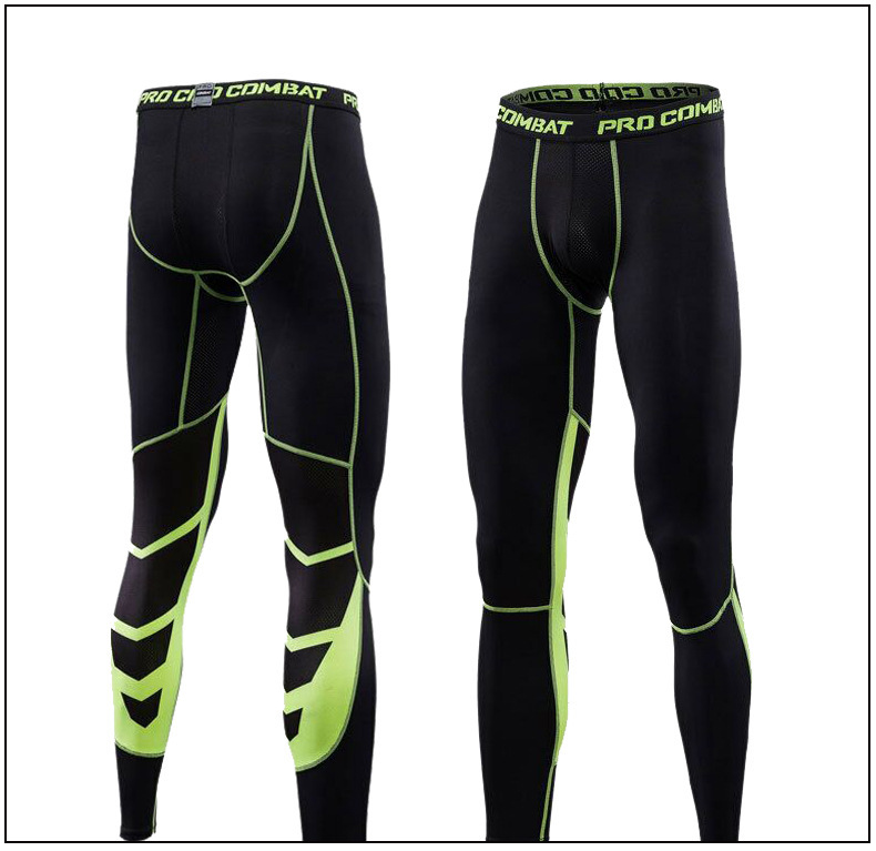 Fitness trousers men's running basketball print tight nine-point pants men sweat high bullet speed dry spot wholesale 17 015.jpg
