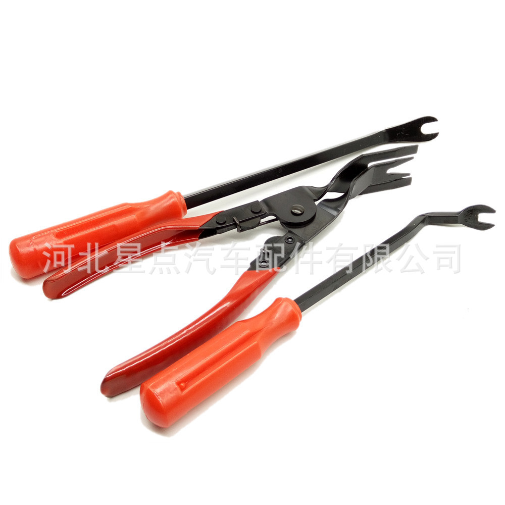 汽车音响内饰门板拆装改装工具3件套 配6寸8寸胶扣起子开灯钳