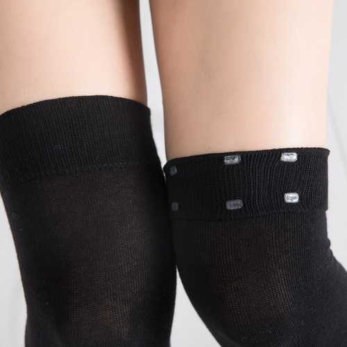 Silicone non-slip yoga socks massage floor socks women's sports cycling long socks summer air-conditioned room leggings and knee pads for women