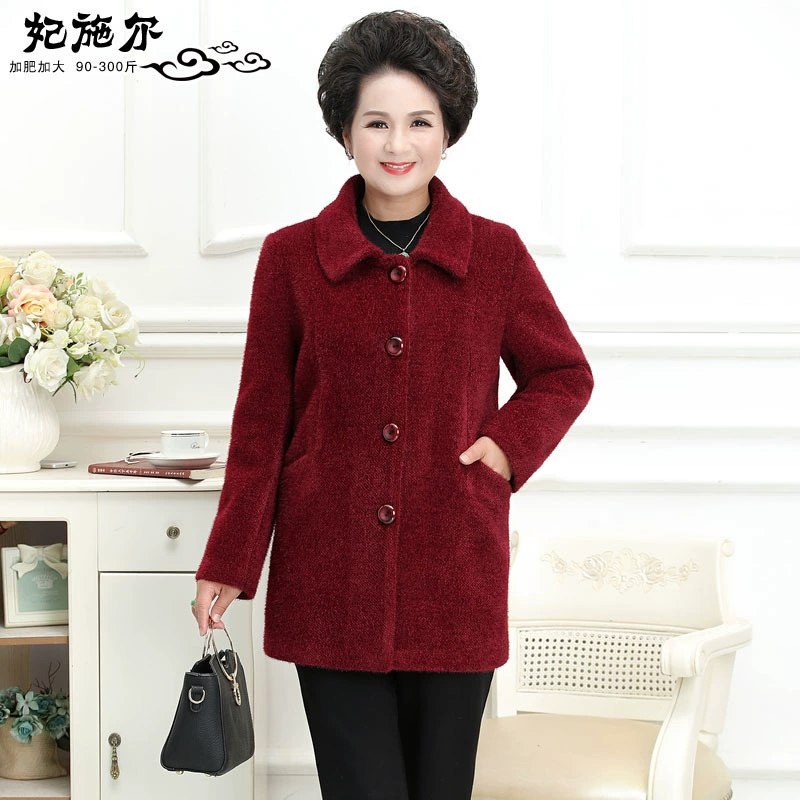 Женское пальто средней длины из норки, красивое пальто из норки, однотонный топ с лацканами и толстым носком для мамы и бабушки, 2010