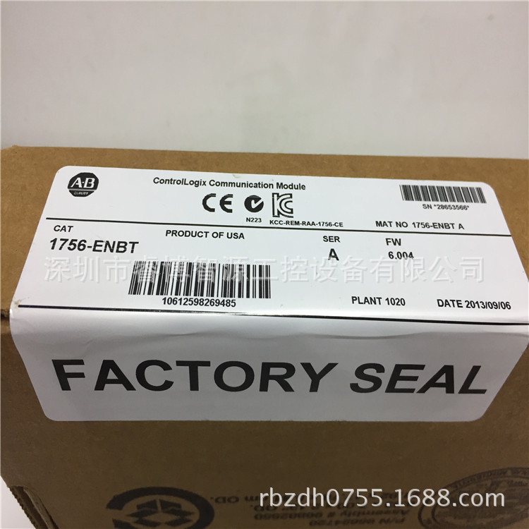 AB PLC 网络模块 1756-ENBT  罗克韦尔 Allen-bradley 原装正品