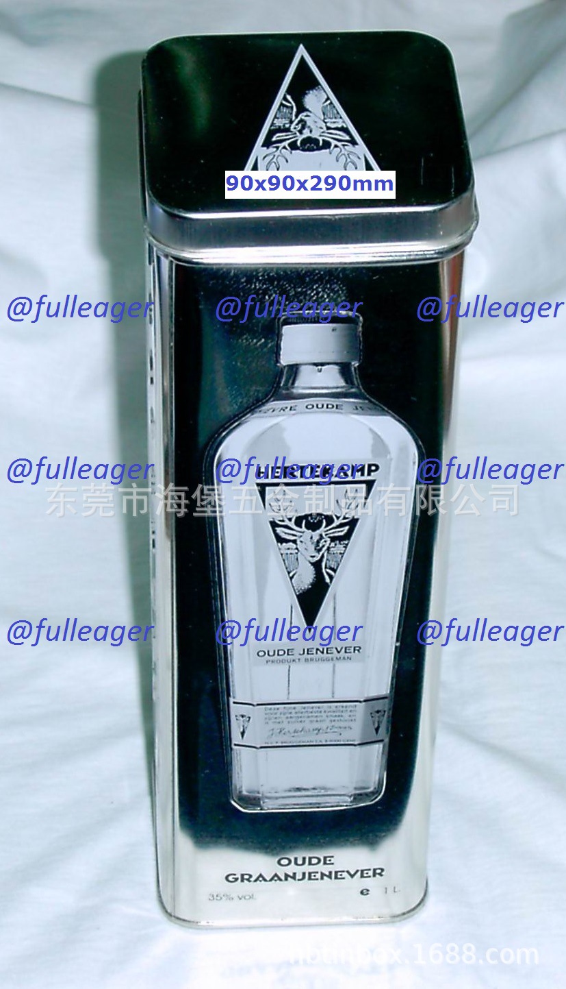 厂家直销马口铁酒罐; 红酒铁罐