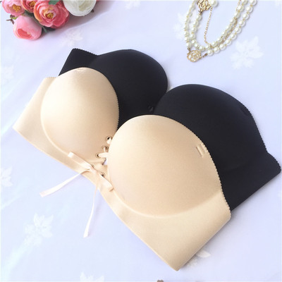 一片式无痕百搭女神文胸升级版两用婚纱礼服露肩胸罩多功能内衣|ru