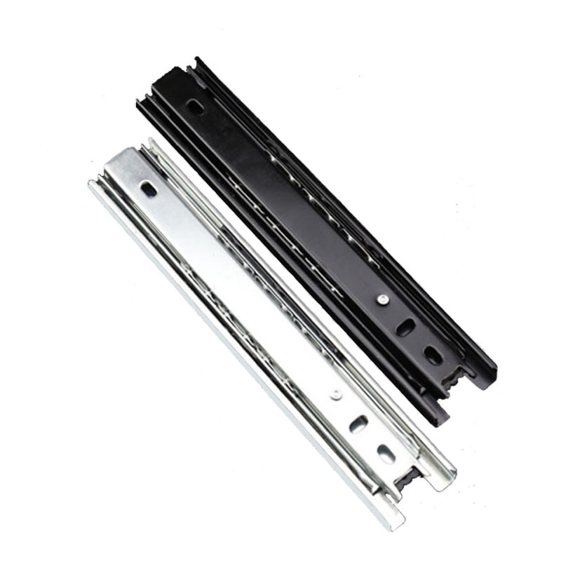 厂家直销 3508 200mm 8寸 35mm宽三节滑轨 抽屉滑轨 滑道导轨轨道