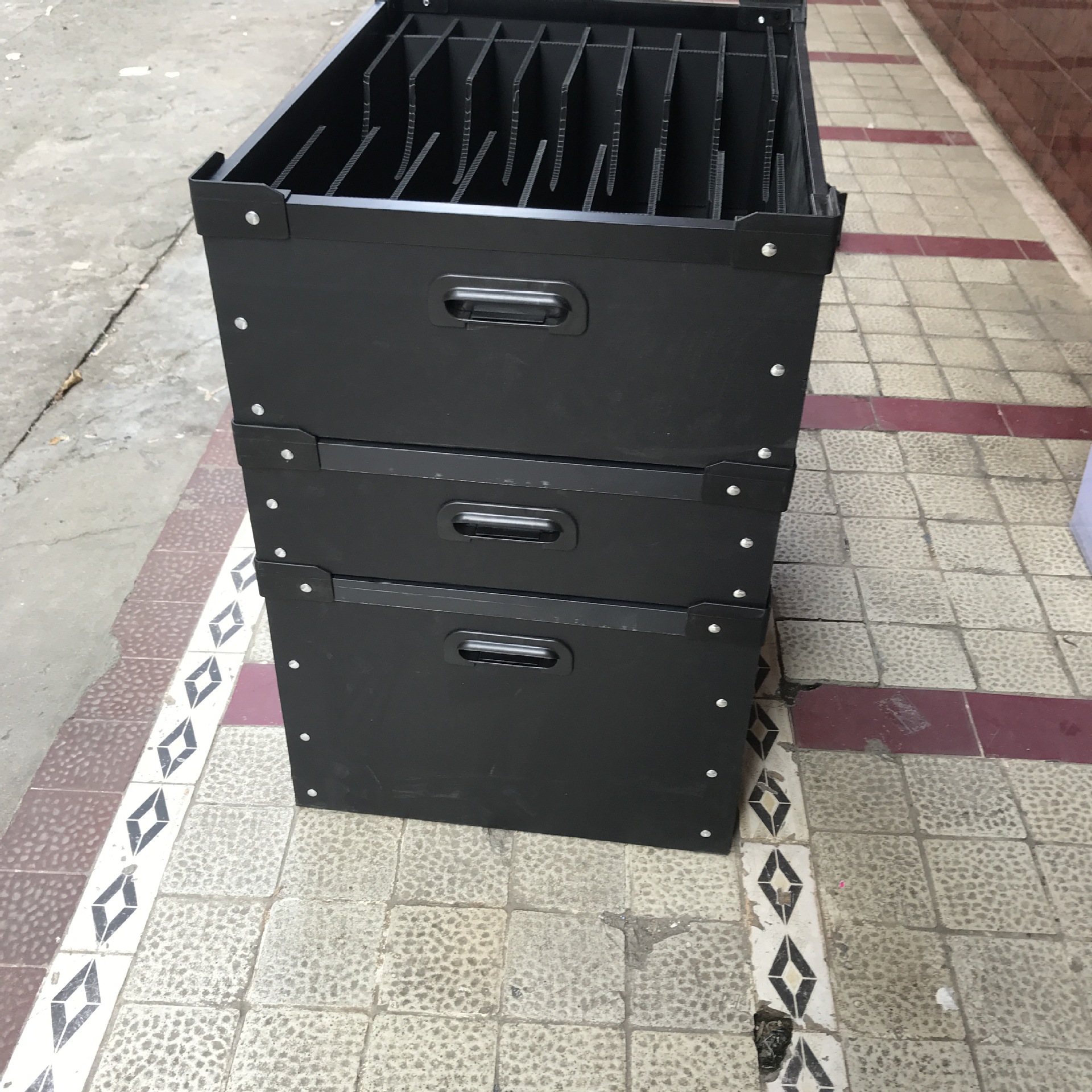 加工定做各尺寸颜色中空板周转箱 pp中空板箱 塑胶pp瓦楞板箱