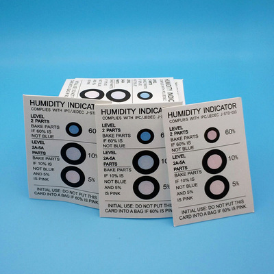 东莞厂家湿度卡三点湿度指示卡六点式湿度氧气综合指示卡|ru