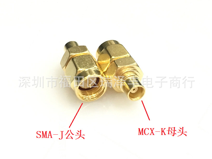 供应MCX母male/SMA公female-KJ同轴转接器 适配器 转换器