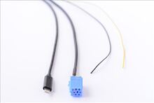 大众帕萨特宝来POLO蓝宝CD机蓝点博悦莲花L3适用IPHONE78 X AUX线