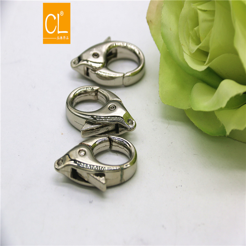 高档箱包五金锁扣 压铸锌合金龙虾扣 包包金属龙虾扣女包装饰虾扣