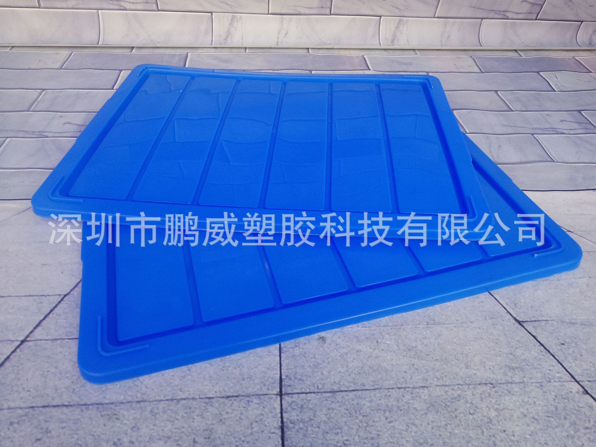 供应浙江宁波蓝色带盖周转箱 可做防静电 整套一体式周转箱可套叠