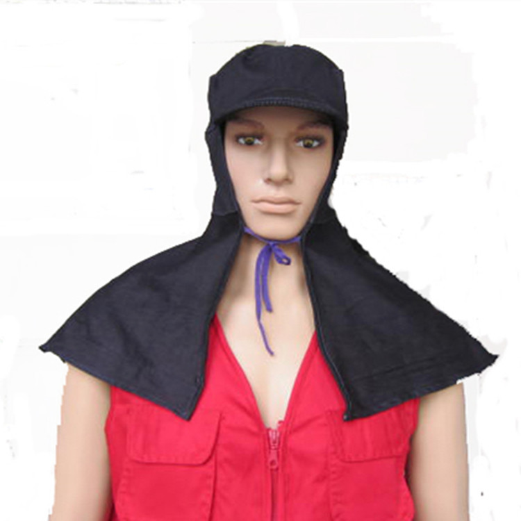 Batch sale black cotton Shawl hat Customized Shoulder protector Hamal Dedicated Denim Dust cap