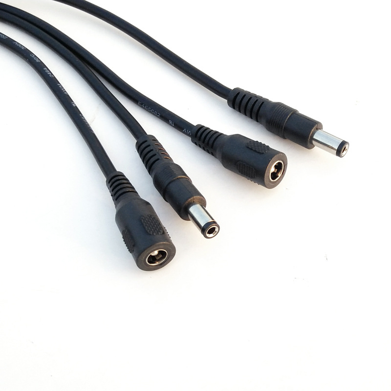 Mass production DC 5521 5525 extended line 2*0.75 Square silicone DC Line