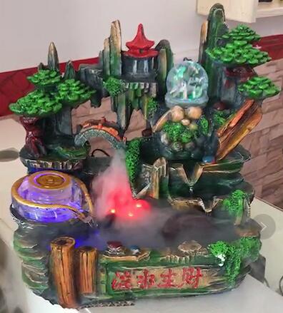 创意家居装饰品 葫芦摆件流水喷泉工艺品 个性新奇实用礼品1223|ms