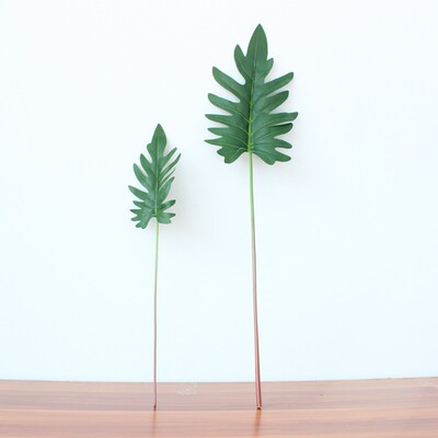 大號春雨葉手感逼真仿真花綠植插花配葉網紅葉子綠色