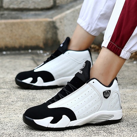 Giày bóng rổ ngoại thương cho nam giày thể thao ngoài trời cao để giúp sốc giày nam mang giày thể thao chống trượt với giày nam Giày thể thao