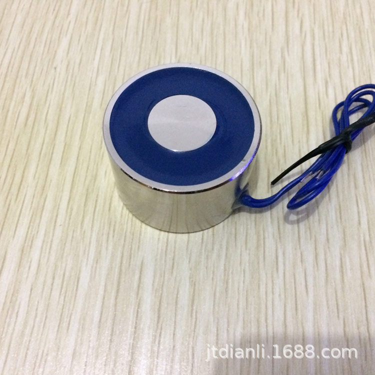 直流吸盘式电磁铁P40/25 12V24VDC 直径40mm高度25mm 吸力25公斤