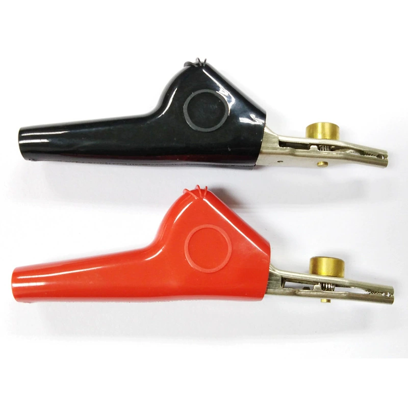 Заводской Прямой зажим «крокодил» из чистой меди сильнотоковая проводка Неразрушающий зажим для проверки на прокол Мультиметр тестовый метр зажим для ручки