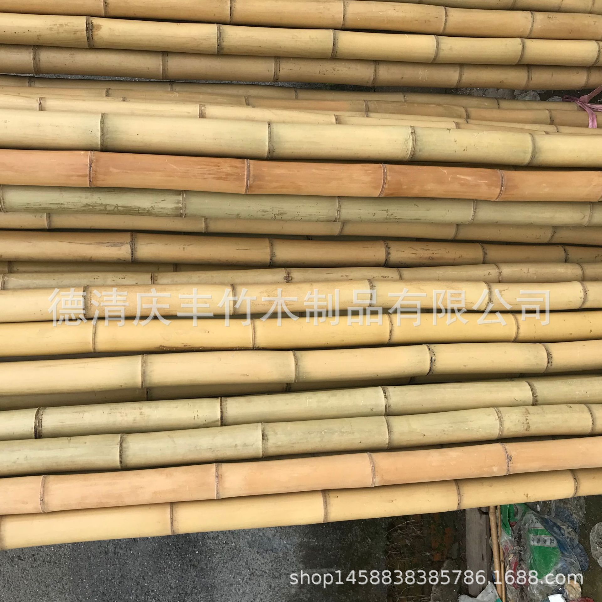 竹木、藤苇、干草-厂家源头批发深加工熏蒸防腐防虫装潢装饰装修黄竹竿白竹干竹子-竹...