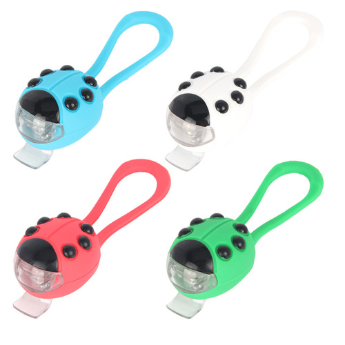 Children's balance car light, ladybug light, night riding frog light, scooter warning stroller, bicycle headlight, LED tail light