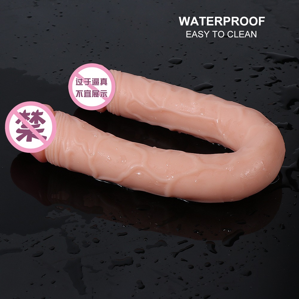 C6布莱克女用双头两用仿真加长阳具拉拉女用自慰器成人情趣性用品