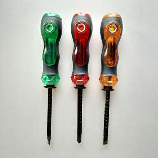 Factory direct dual-use three-use telescopic transparent crystal dual-use screwdriver with a Phillips screwdriver