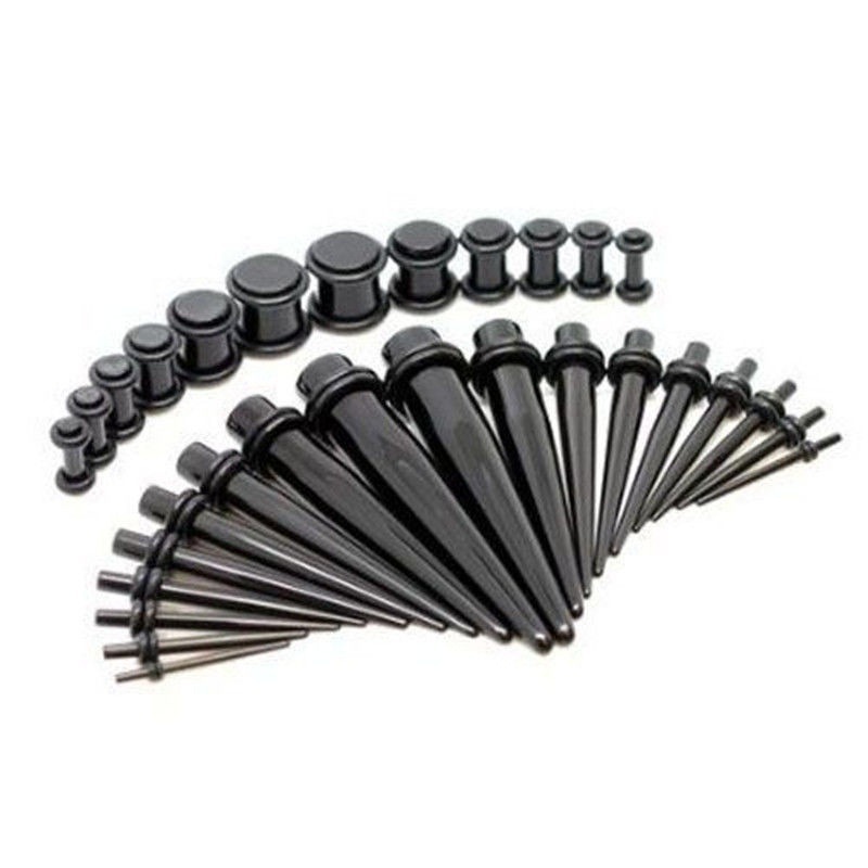 Acrylic Ear Stretcher Set 18 Pcs/36 Pcs Ear Gauges 1.6-10mm Piercing Jewelry detail image 7