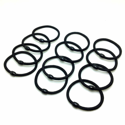 Korean version of black rubber band hair band, thick hair tie, simple hair rope, hair accessories, wholesale dollar store supply
