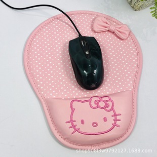Super cute cartoon PU leather wrist mouse pad cute wrist mouse pad creative office desktop non-slip mouse pad