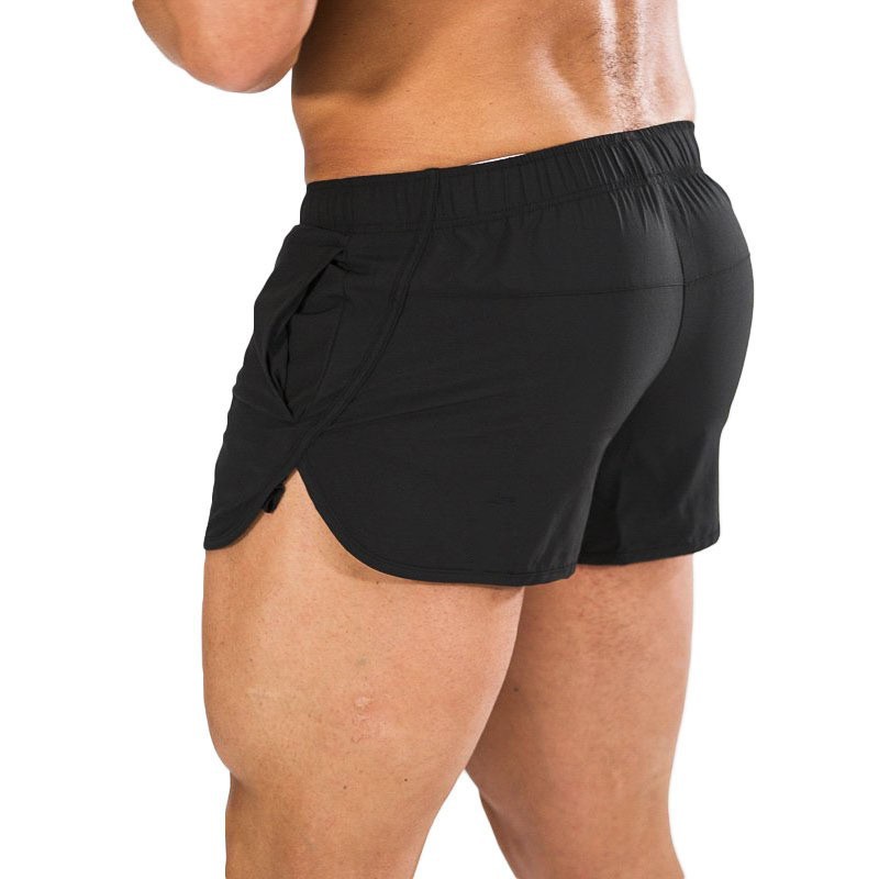 Men's Sports Shorts Quick Drying Marathon Running Pants Casual Beach Fitness Three Point Trendy Bottoms_viptrois.com