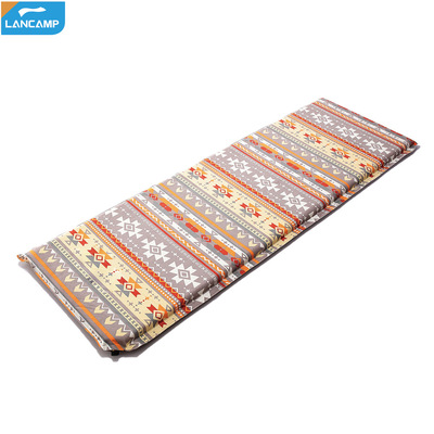 现货供应韩国印花麂皮绒加厚加宽自动充气防潮午休帐篷睡垫|ru