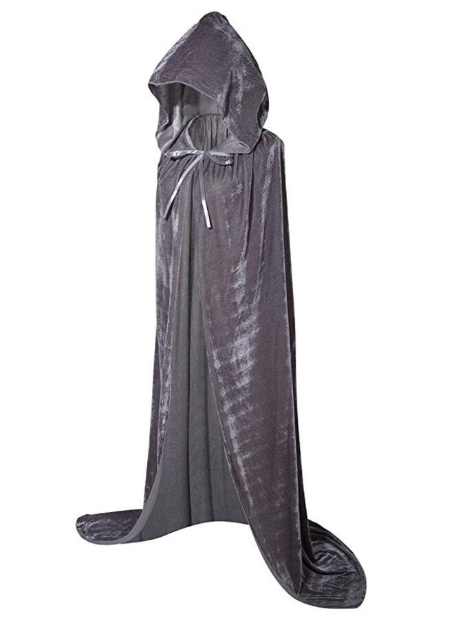 Umhang Cape Halloween Karneval Vampir Kostüm Mit Kapuze Weicher Mantel Unisex - Picture 13 of 17