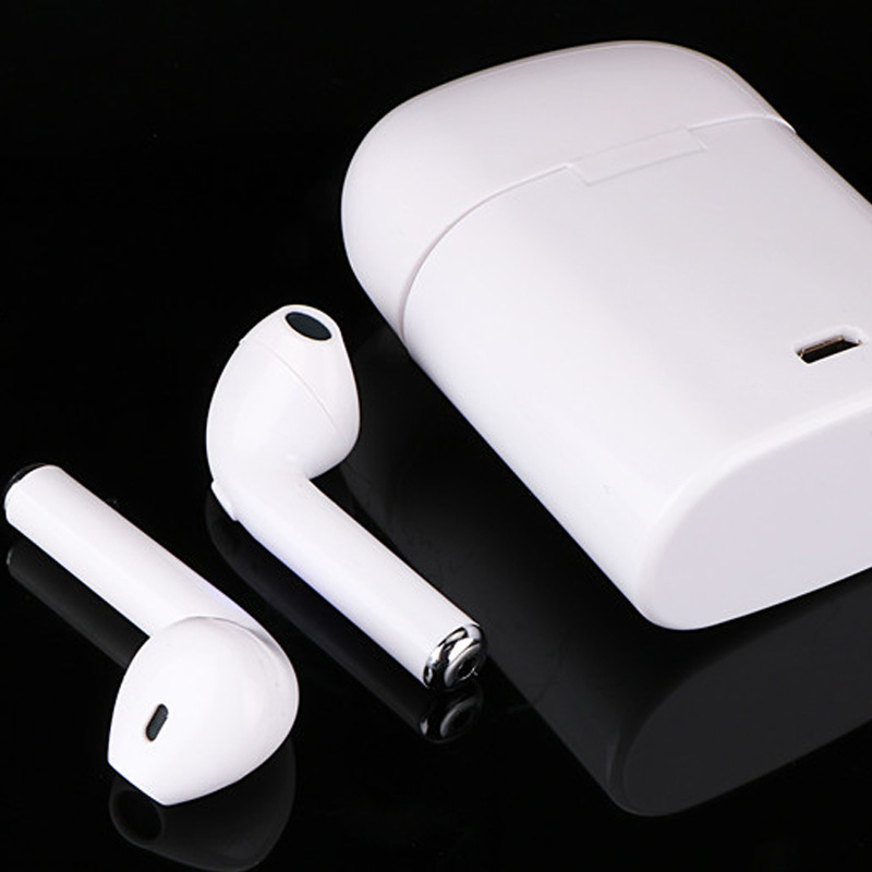 跨境爆款i7对耳无线蓝牙运动耳机TWS立体声充电仓苹果安卓通礼品|ru