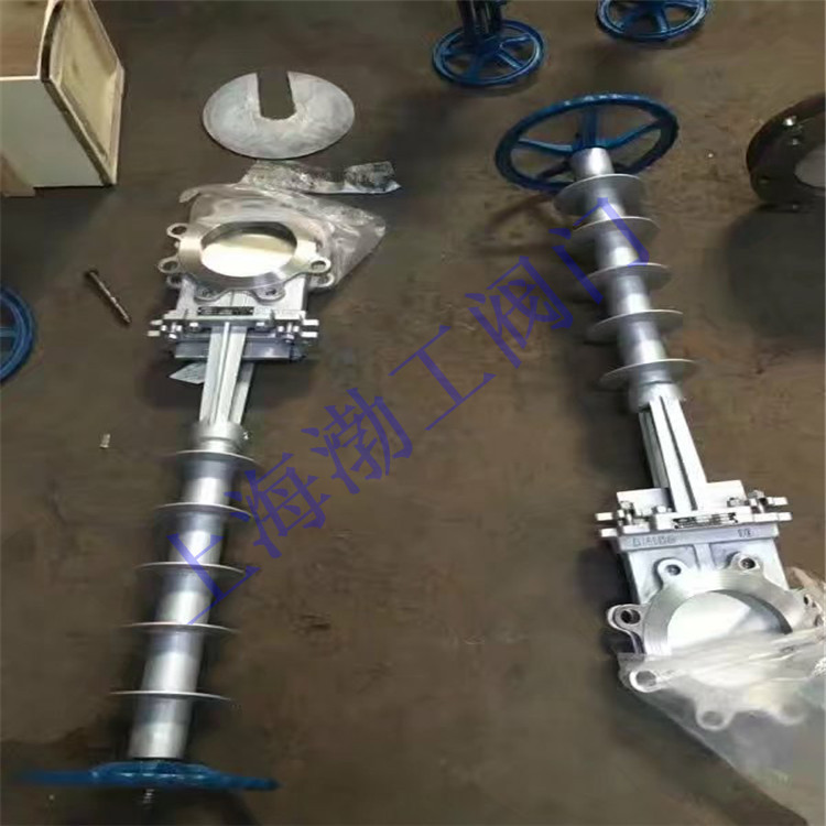 不锈钢加长杆刀型闸阀 PZ73F-16P 薄型明杆刀闸阀