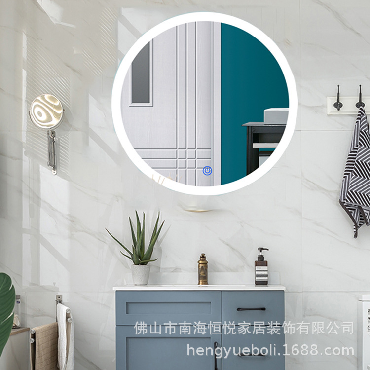 LED灯镜浴室镜 卫生间洗漱镜子 智能卫浴镜 酒店挂墙灯镜触摸开关