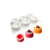 Spot French Dessert Silicone Silicone 6 Langle Pudding Cup Mousse Cake Mold DIY Baked Mochia Cake Mold