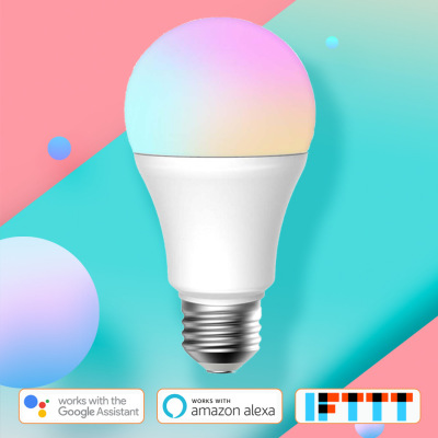 WiFi智能灯泡 alexa语音控制 手机远程控制彩色RGB智能球泡灯|ms